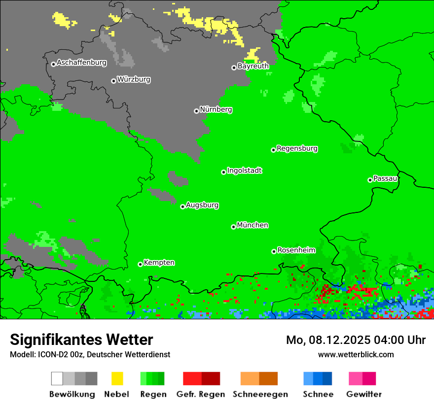 Modellkarten Signifikantes Wetter
