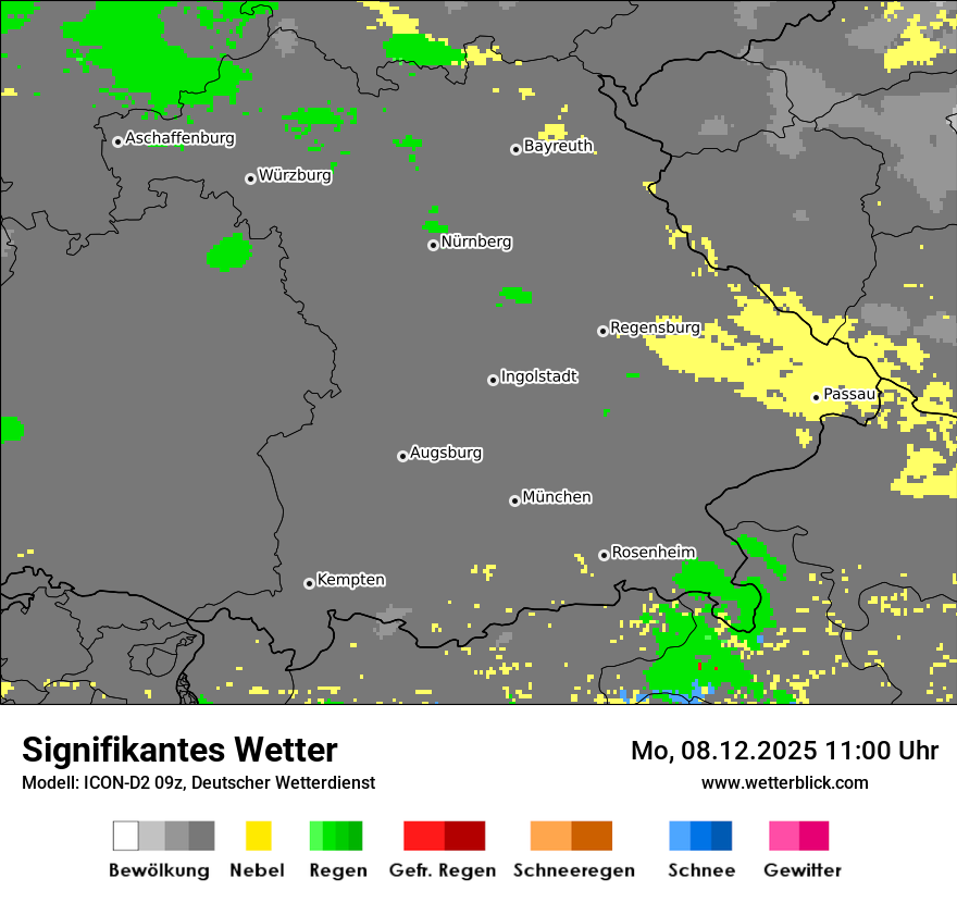 Modellkarten Signifikantes Wetter