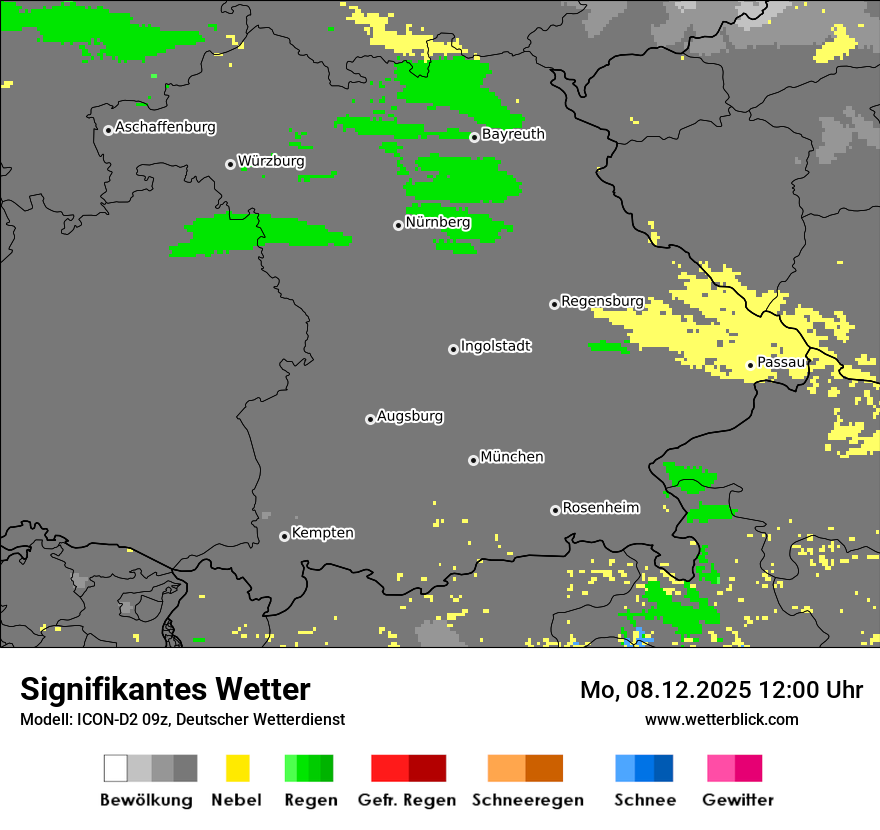 Modellkarten Signifikantes Wetter
