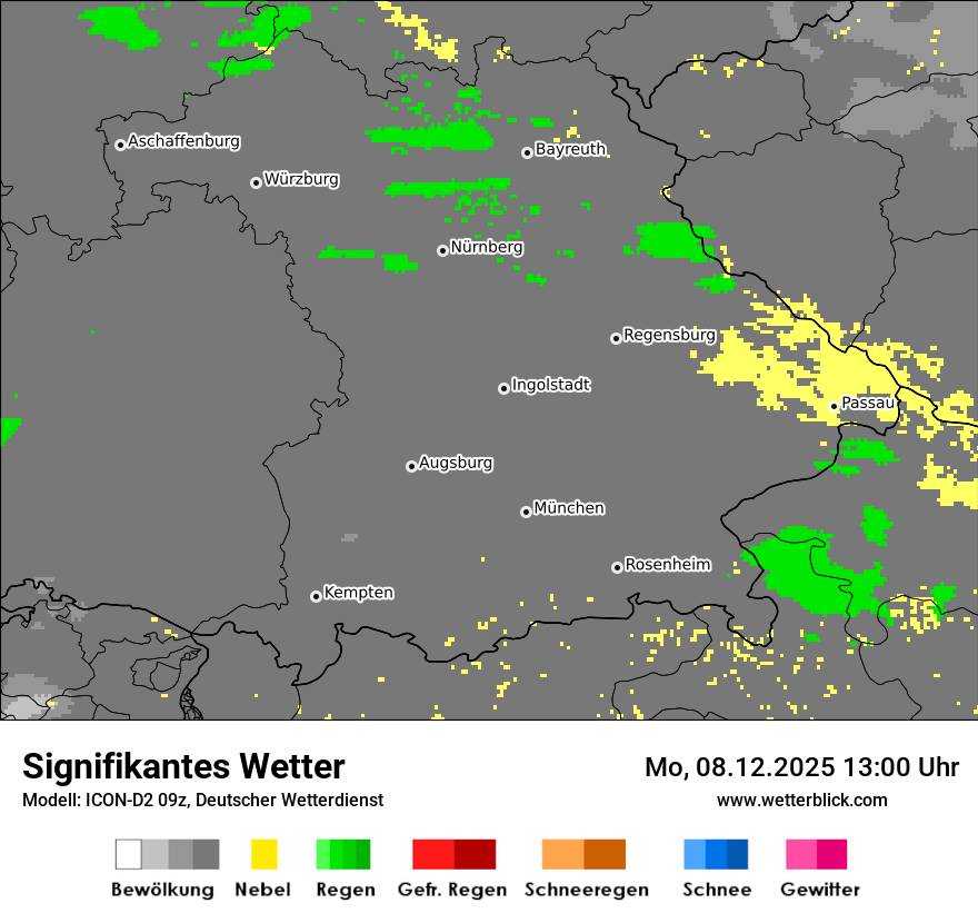 Modellkarten Signifikantes Wetter