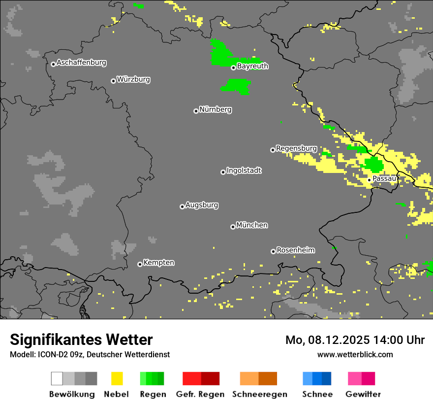 Modellkarten Signifikantes Wetter