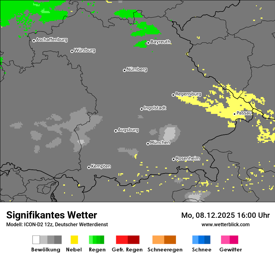 Modellkarten Signifikantes Wetter