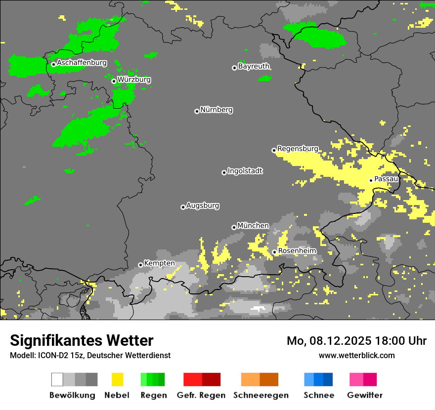 Modellkarten Signifikantes Wetter