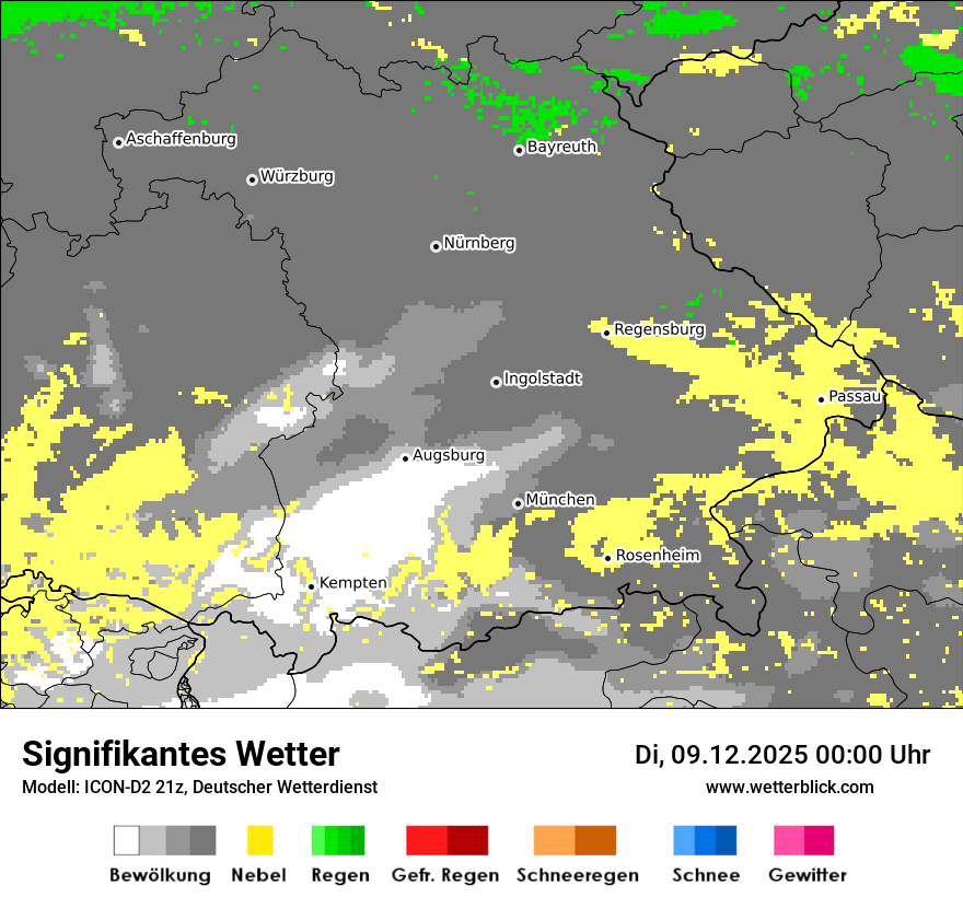 Modellkarten Signifikantes Wetter