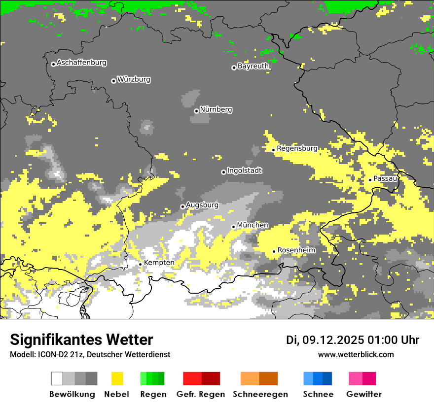Modellkarten Signifikantes Wetter