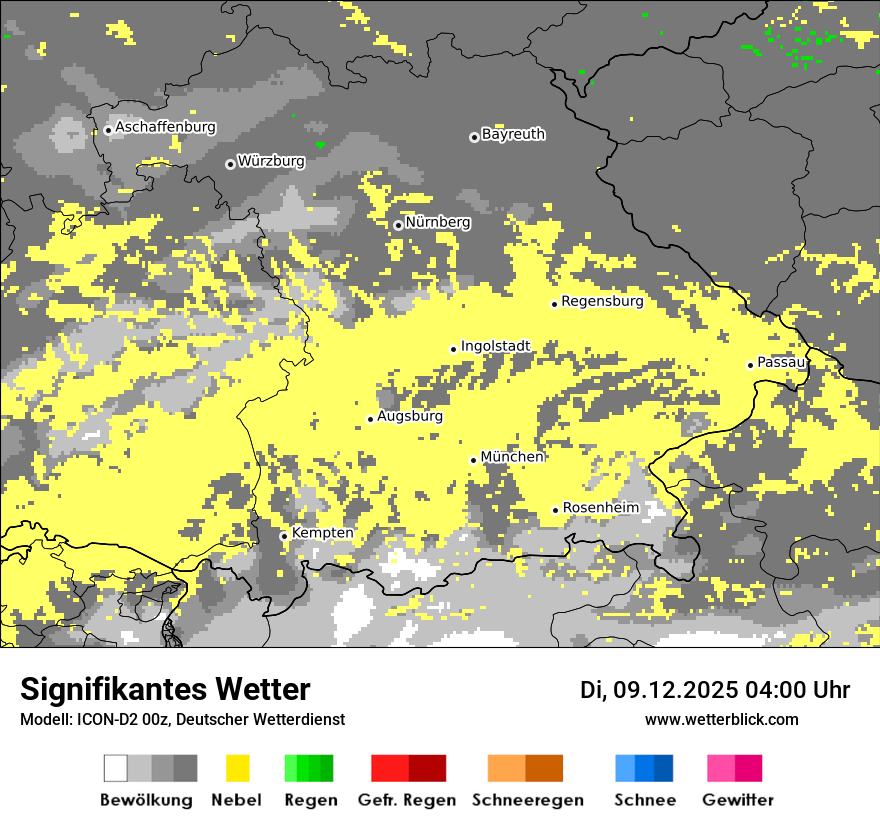 Modellkarten Signifikantes Wetter