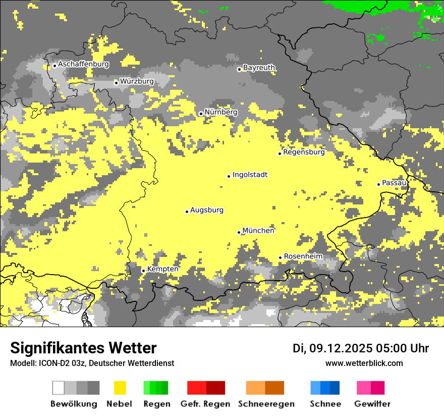 Modellkarten Signifikantes Wetter