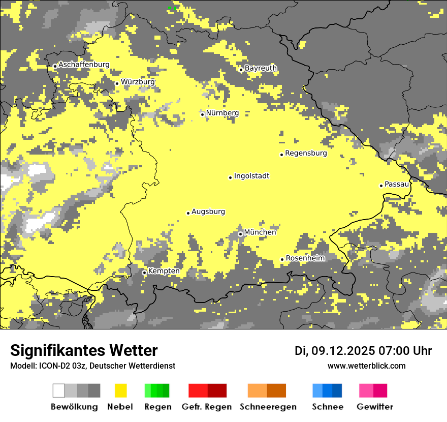 Modellkarten Signifikantes Wetter