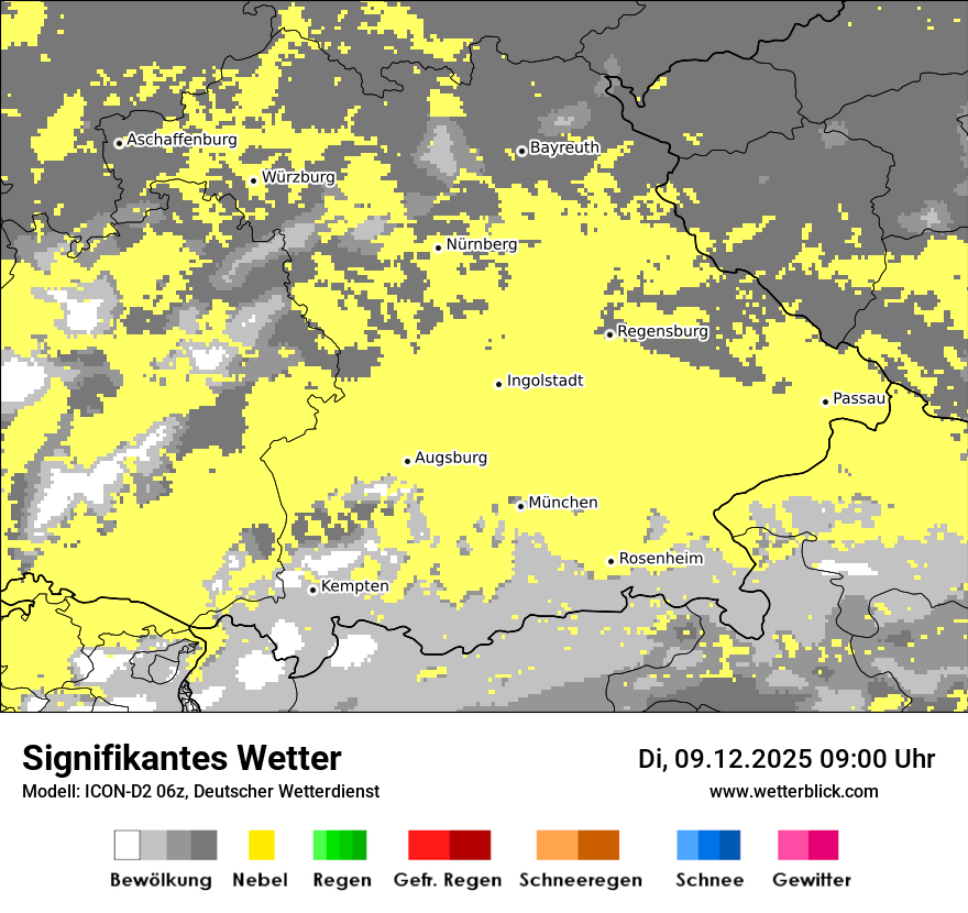 Modellkarten Signifikantes Wetter