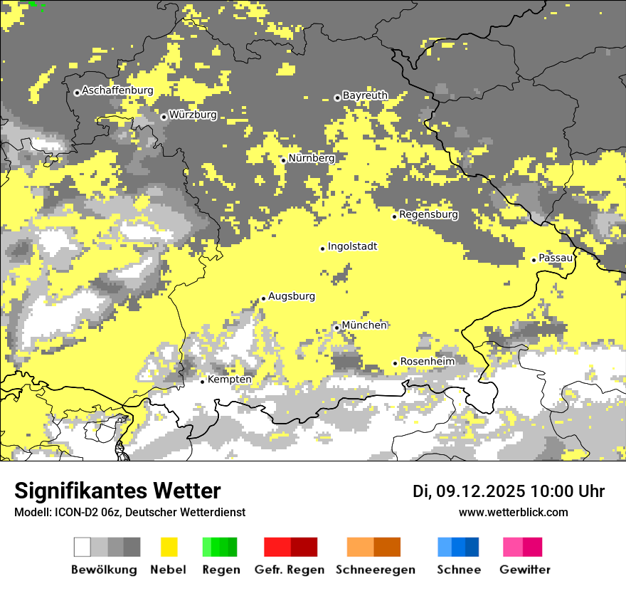 Modellkarten Signifikantes Wetter