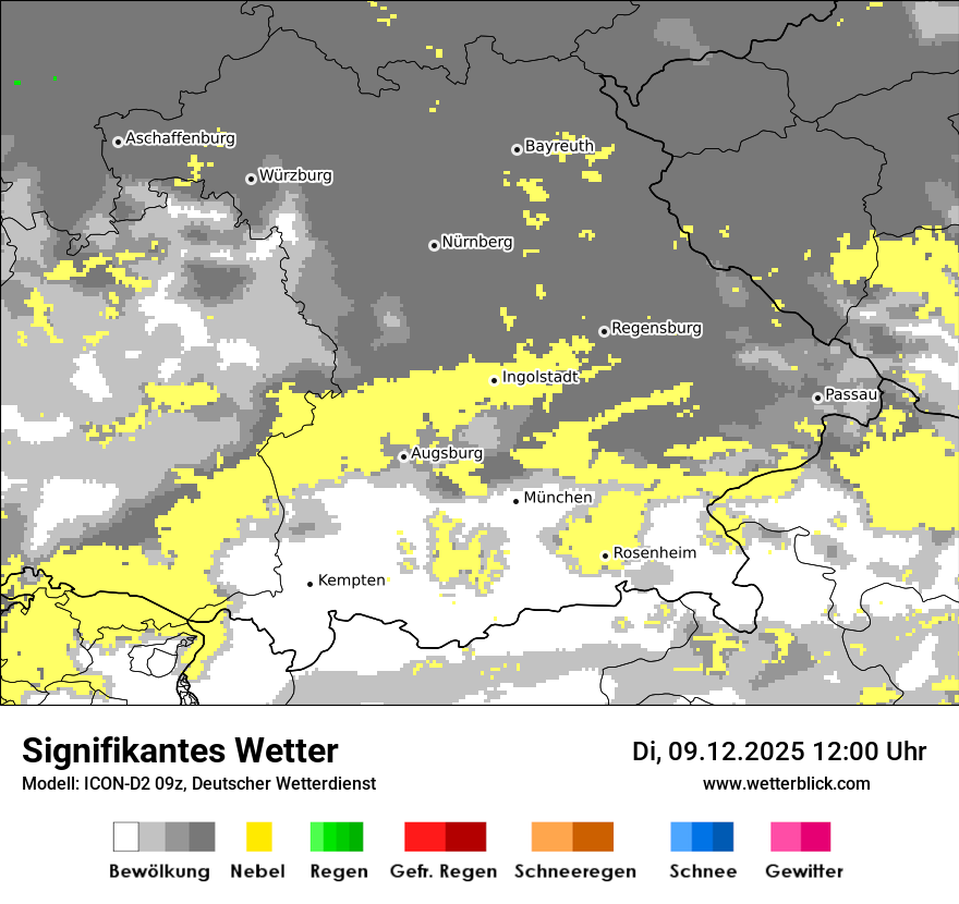 Modellkarten Signifikantes Wetter