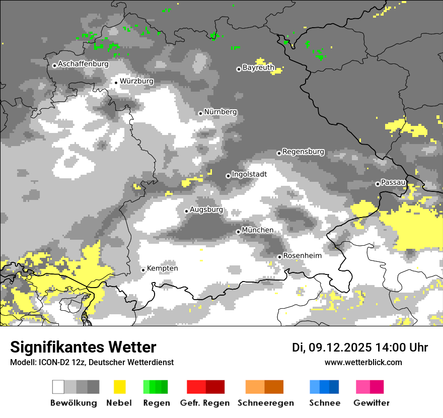 Modellkarten Signifikantes Wetter