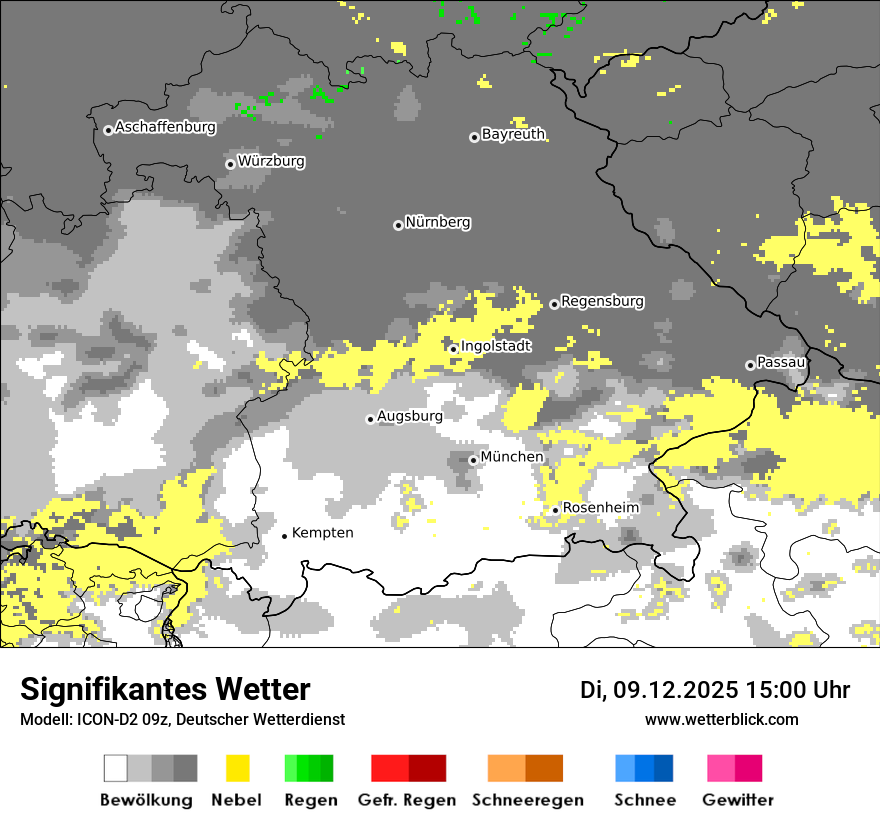 Modellkarten Signifikantes Wetter