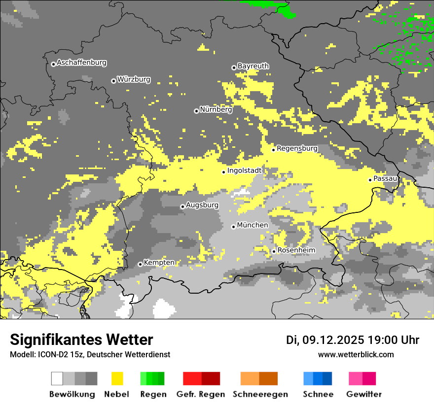 Modellkarten Signifikantes Wetter