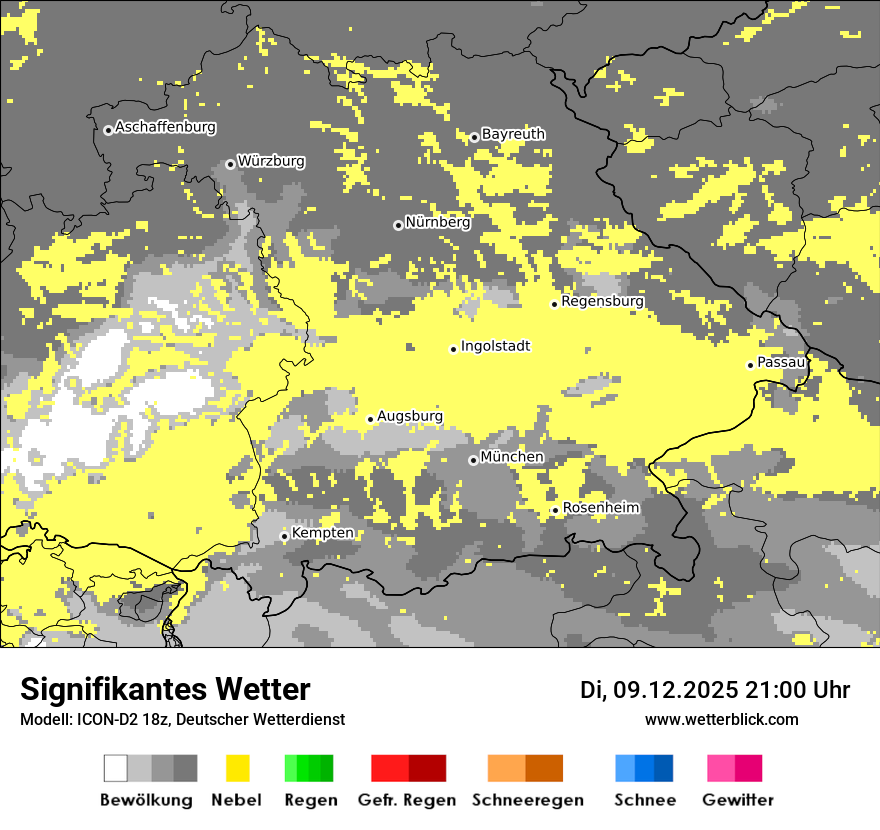 Modellkarten Signifikantes Wetter