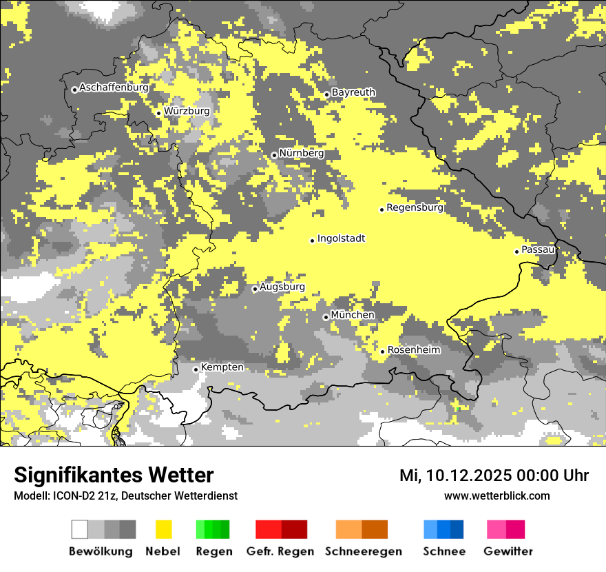 Modellkarten Signifikantes Wetter