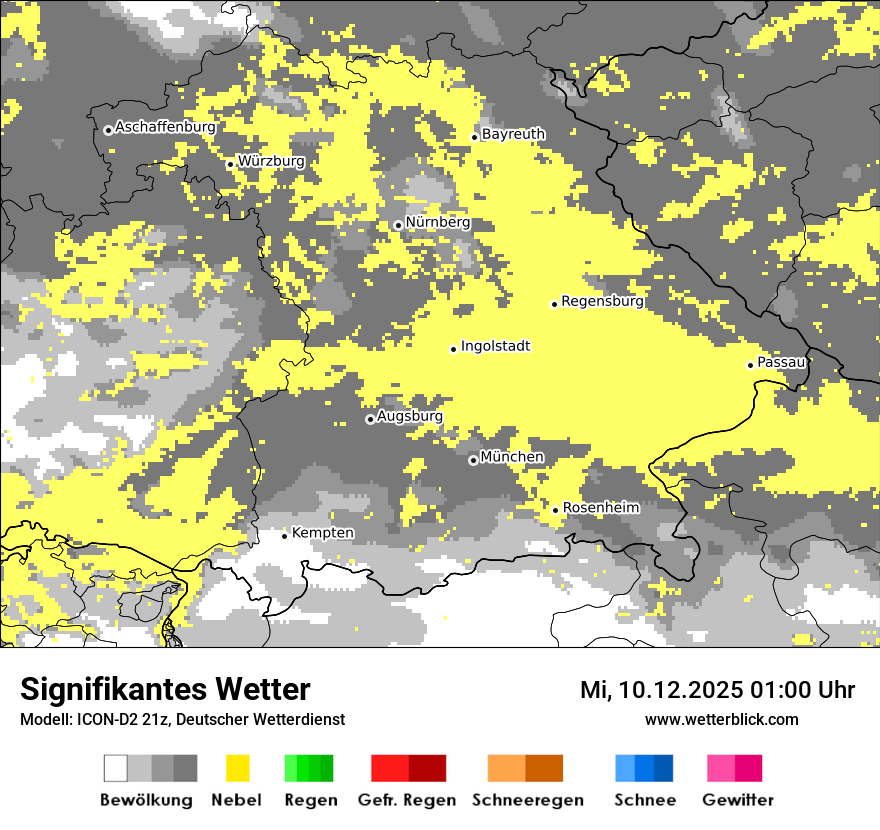 Modellkarten Signifikantes Wetter