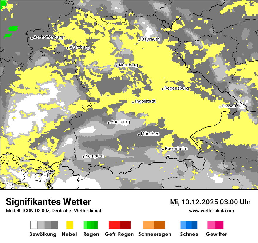 Modellkarten Signifikantes Wetter