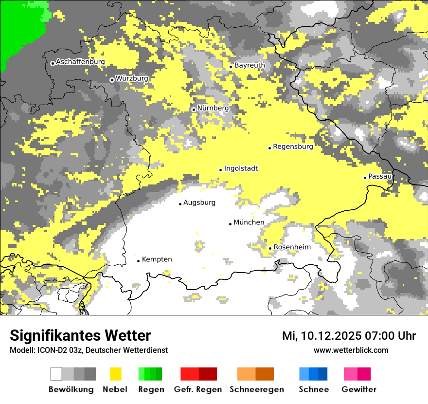 Modellkarten Signifikantes Wetter