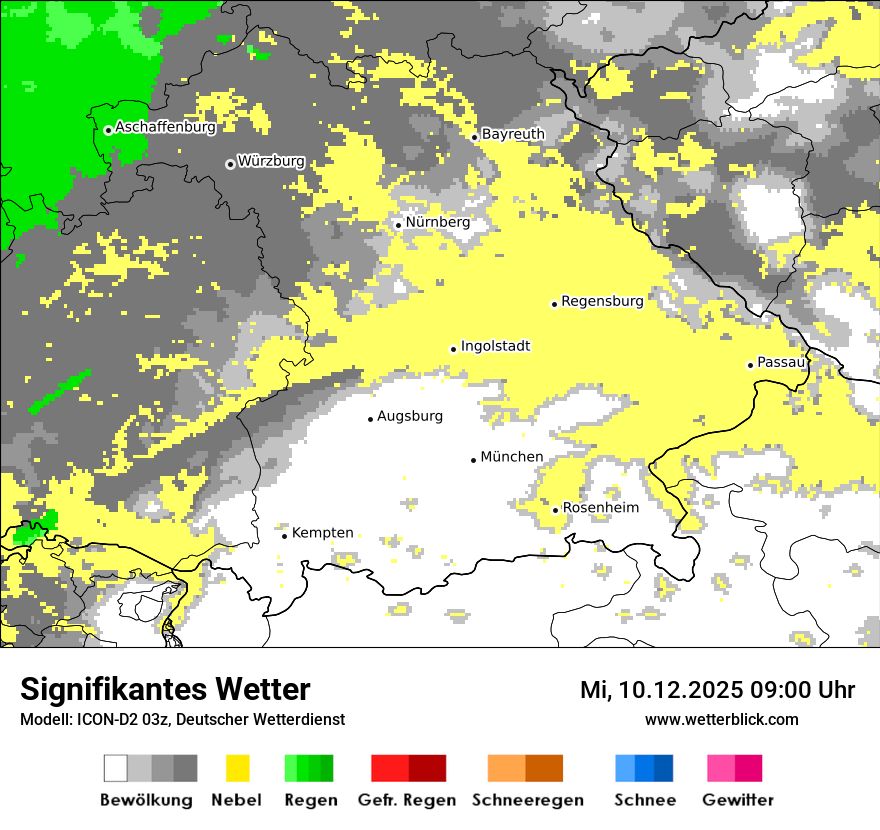 Modellkarten Signifikantes Wetter