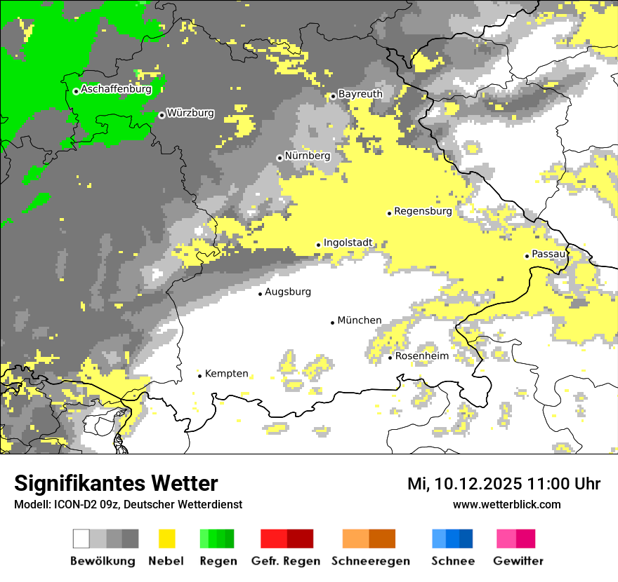Modellkarten Signifikantes Wetter