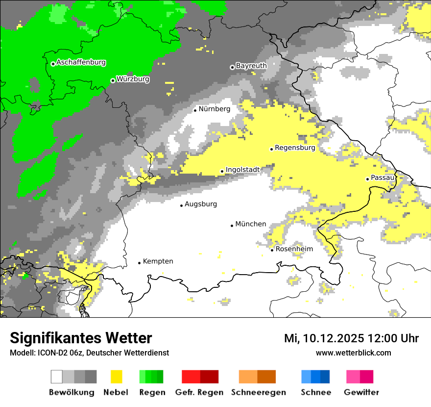 Modellkarten Signifikantes Wetter