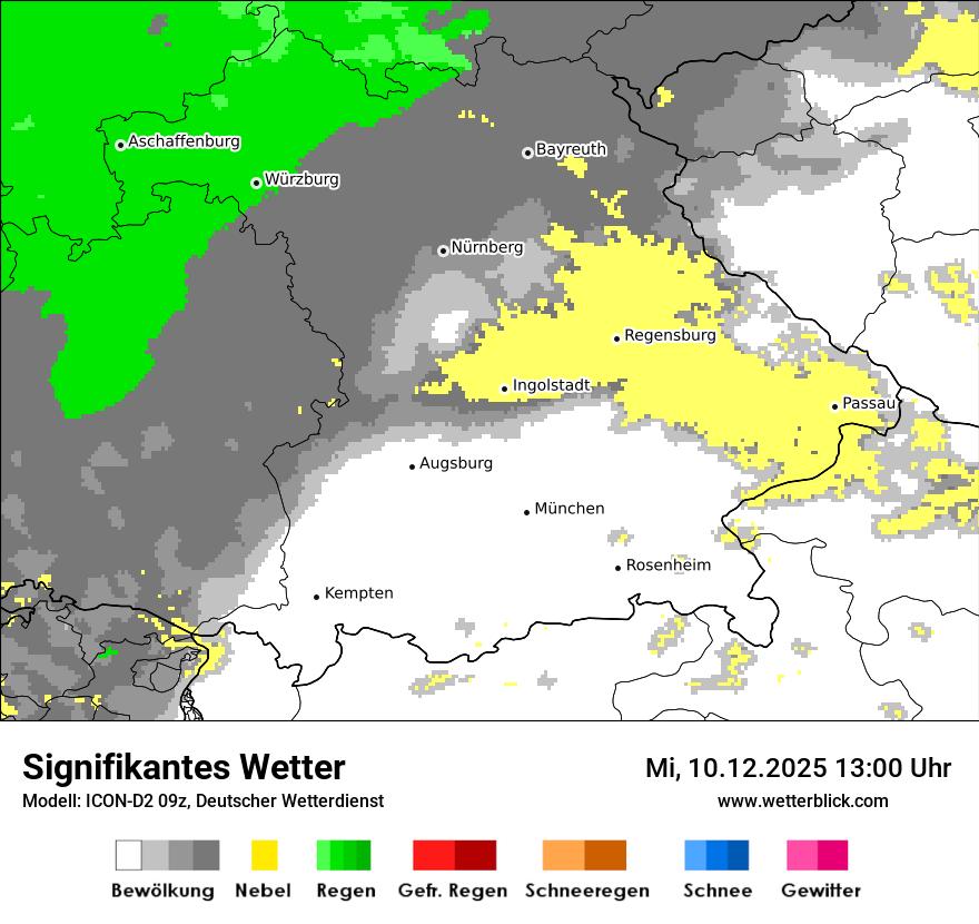 Modellkarten Signifikantes Wetter