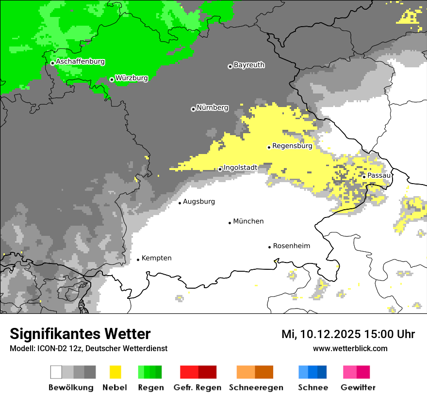 Modellkarten Signifikantes Wetter