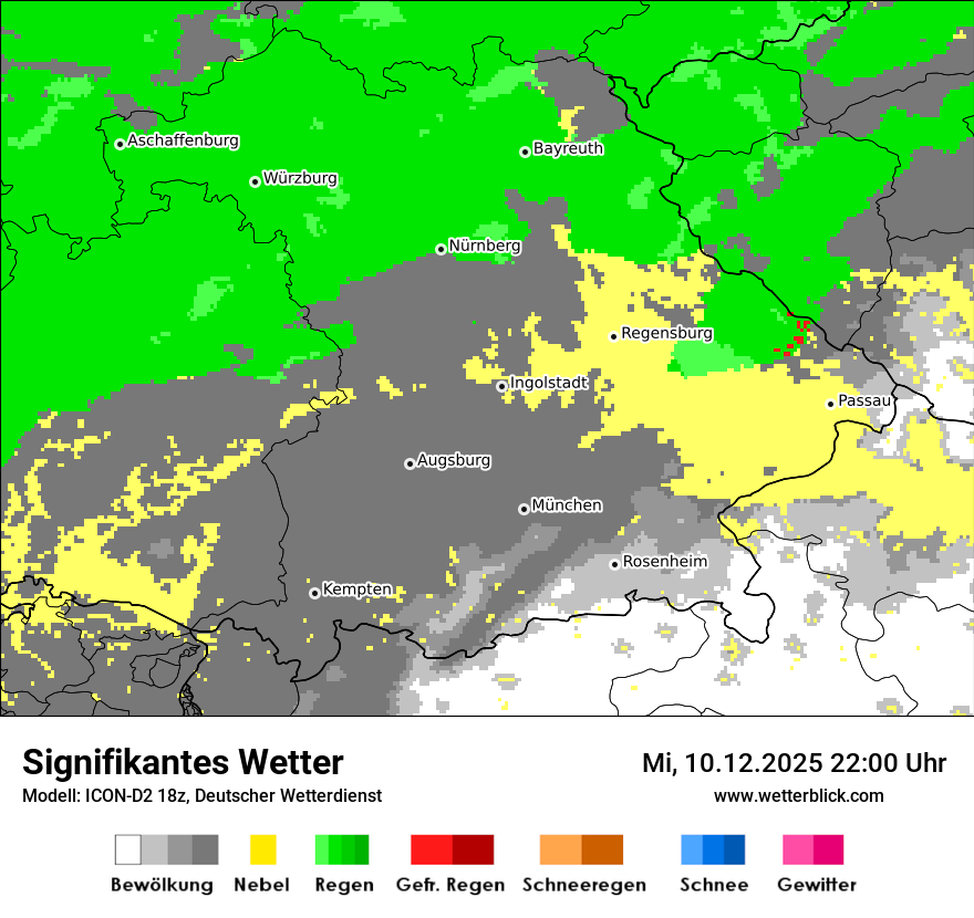 Modellkarten Signifikantes Wetter
