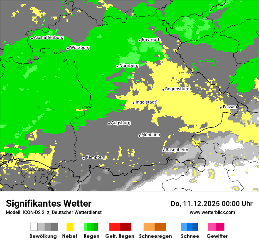 Modellkarten Signifikantes Wetter
