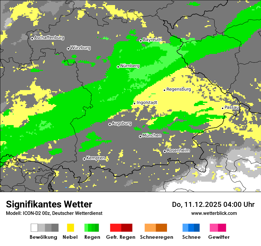 Modellkarten Signifikantes Wetter