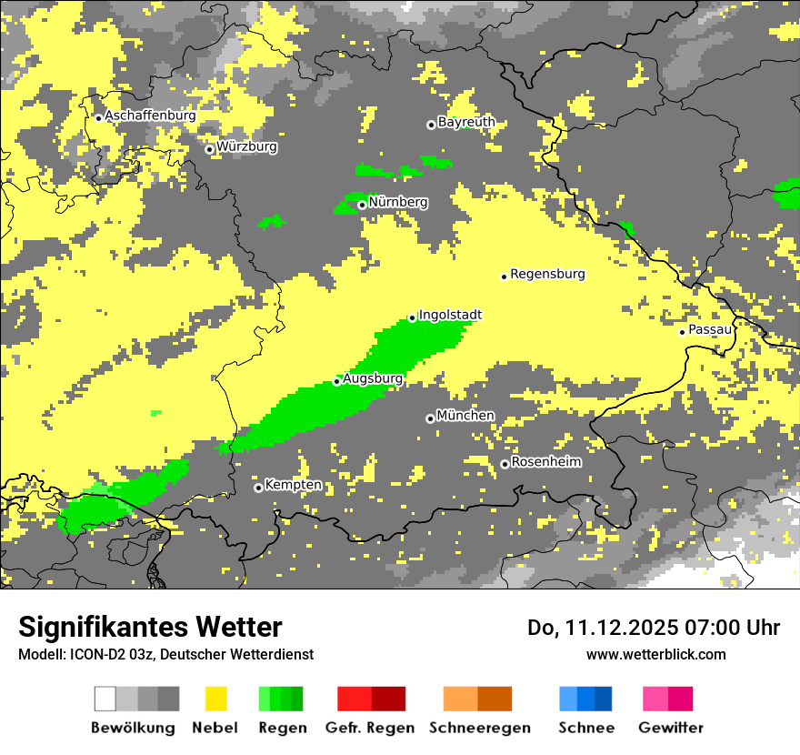 Modellkarten Signifikantes Wetter
