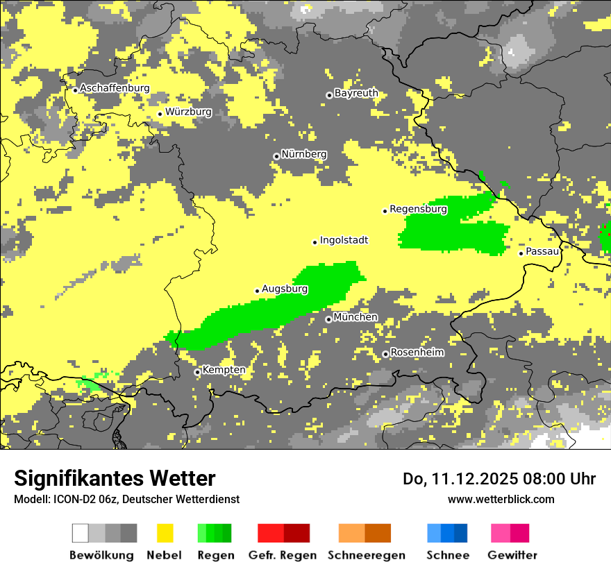 Modellkarten Signifikantes Wetter