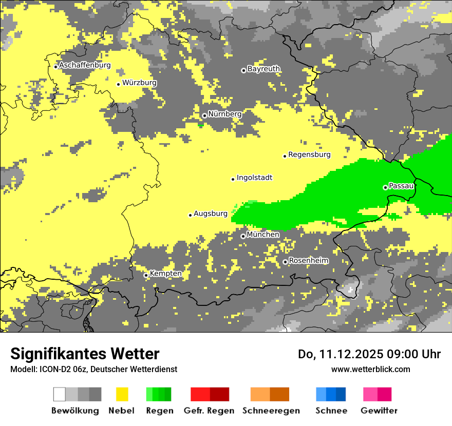 Modellkarten Signifikantes Wetter