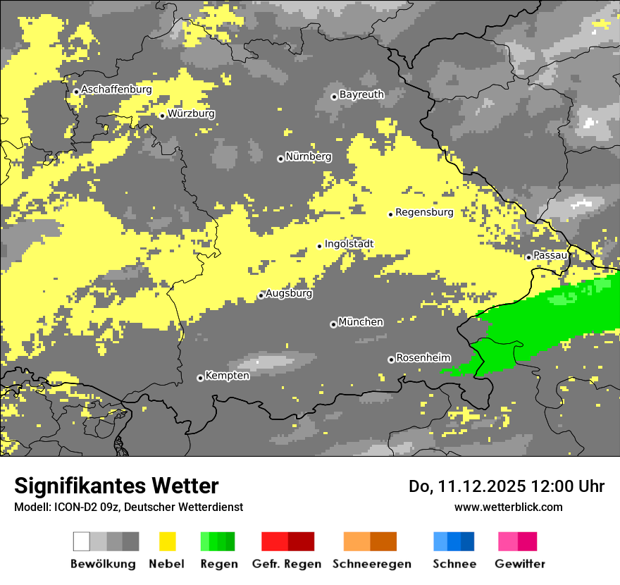 Modellkarten Signifikantes Wetter