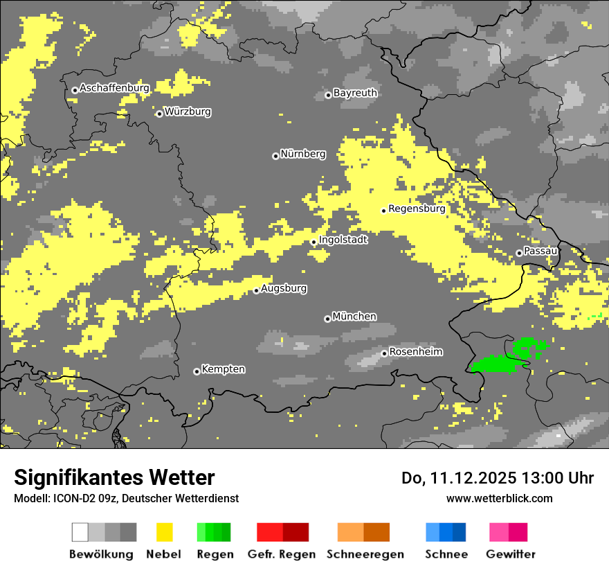 Modellkarten Signifikantes Wetter