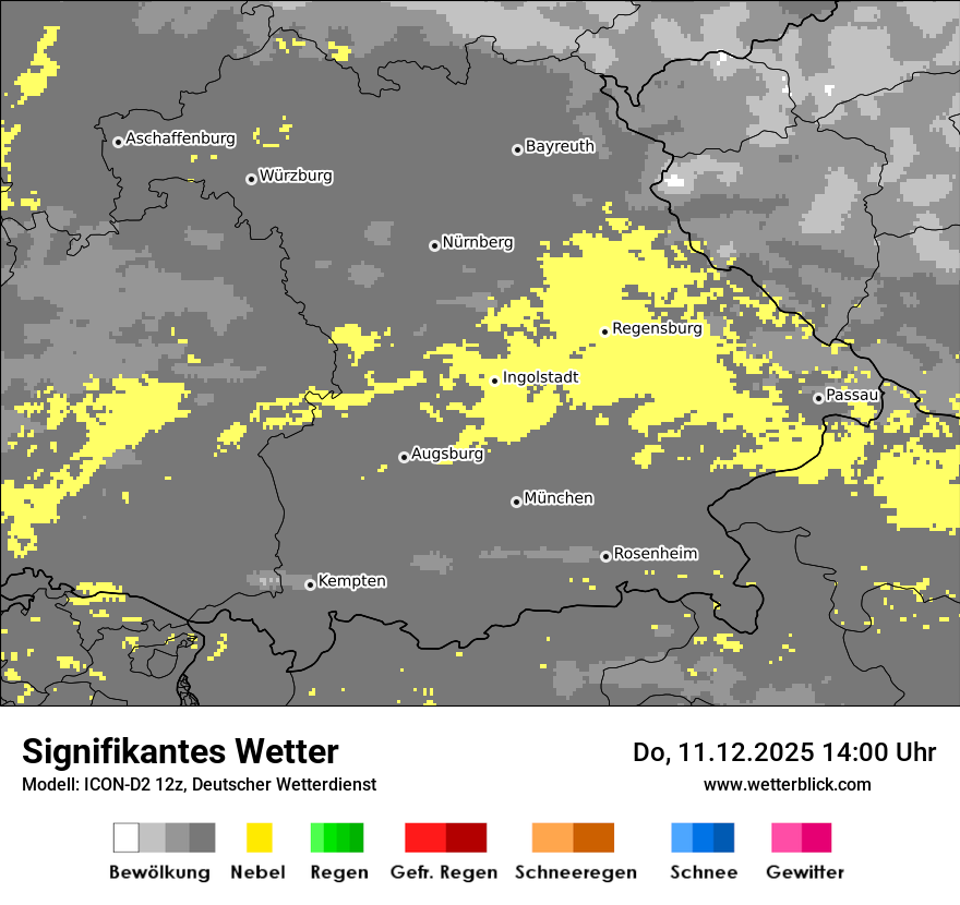 Modellkarten Signifikantes Wetter