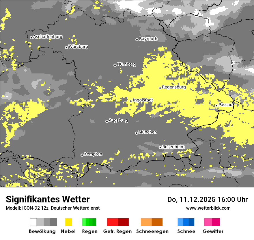Modellkarten Signifikantes Wetter