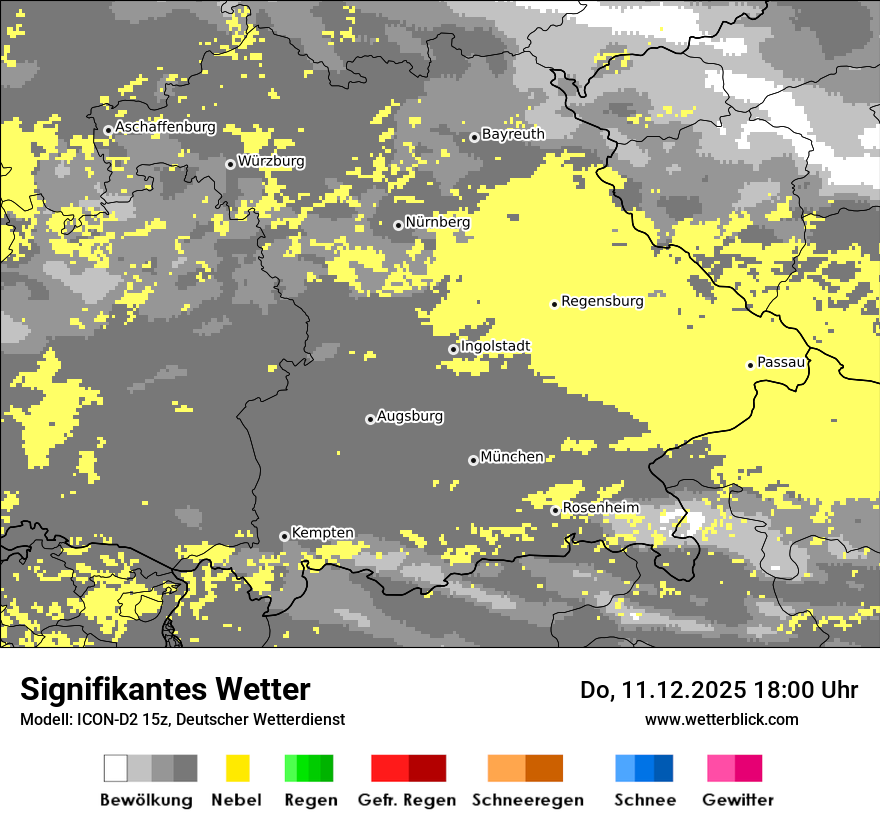 Modellkarten Signifikantes Wetter