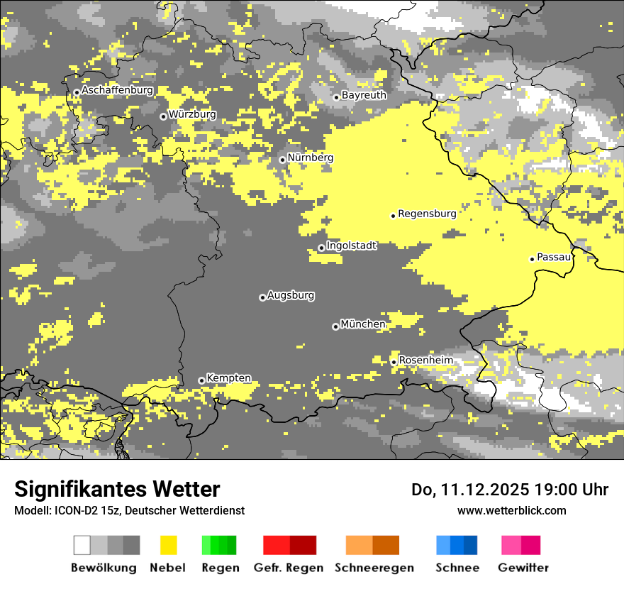 Modellkarten Signifikantes Wetter
