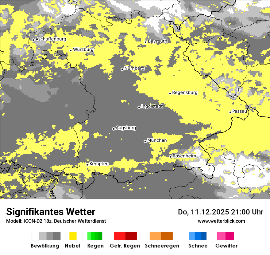 Modellkarten Signifikantes Wetter