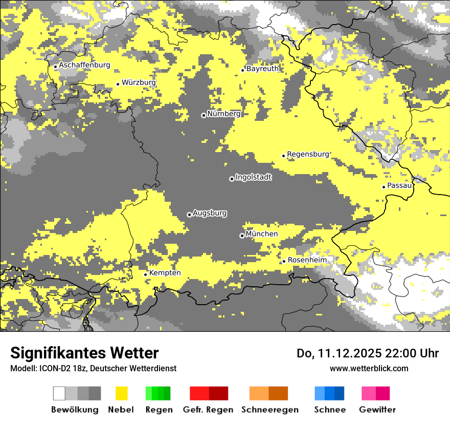 Modellkarten Signifikantes Wetter