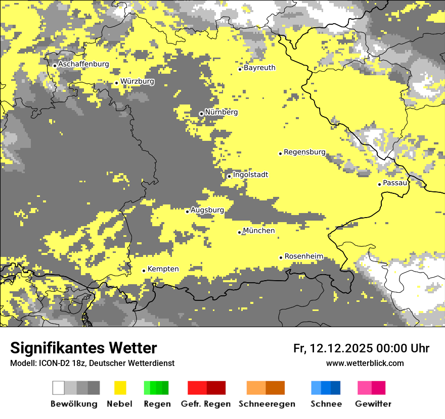 Modellkarten Signifikantes Wetter