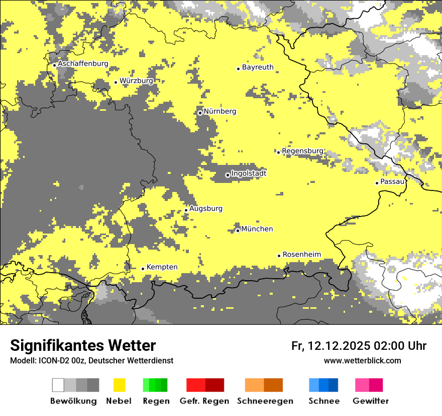 Modellkarten Signifikantes Wetter