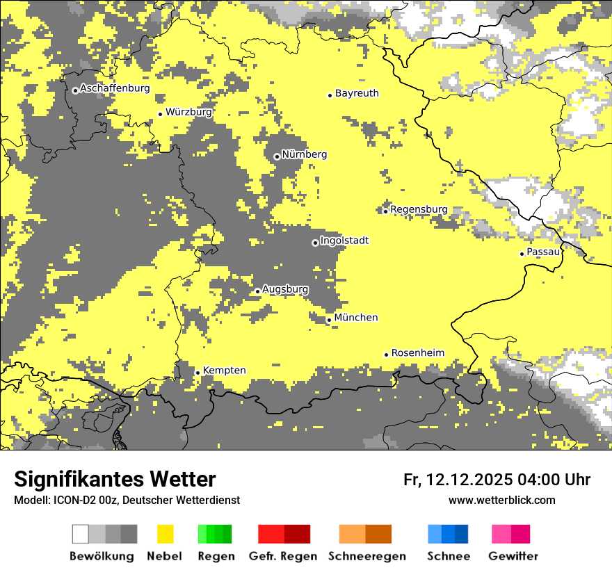 Modellkarten Signifikantes Wetter