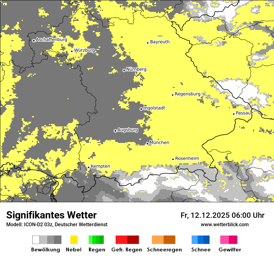 Modellkarten Signifikantes Wetter