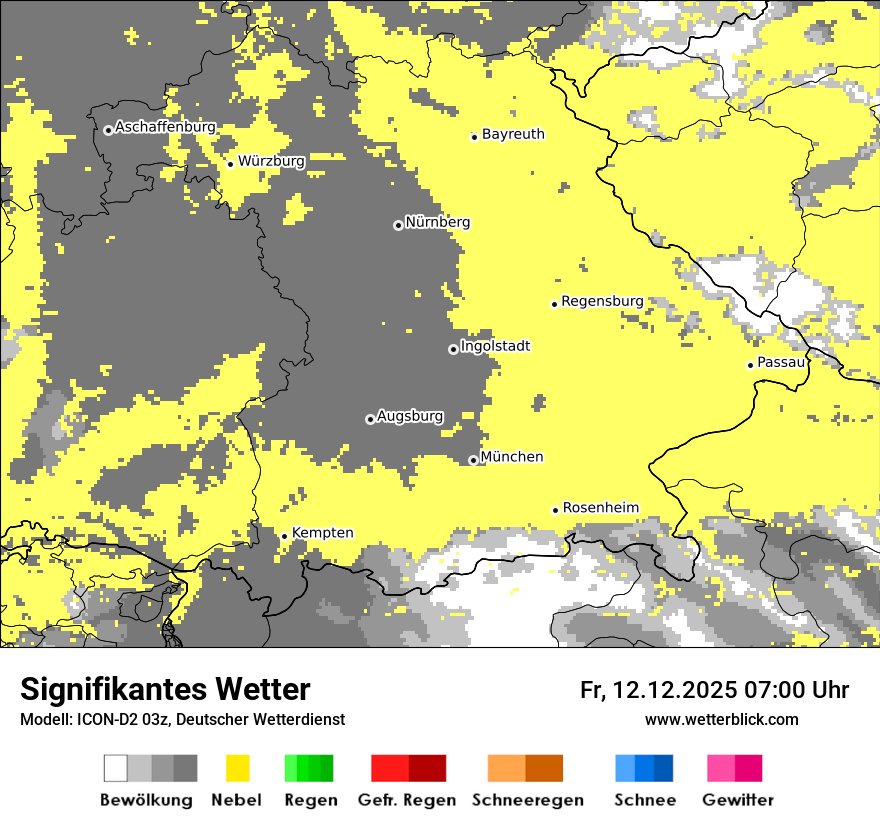 Modellkarten Signifikantes Wetter