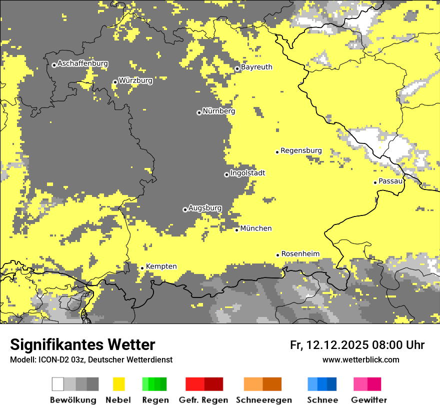 Modellkarten Signifikantes Wetter
