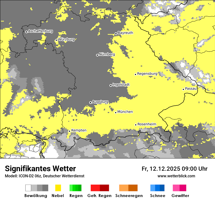 Modellkarten Signifikantes Wetter