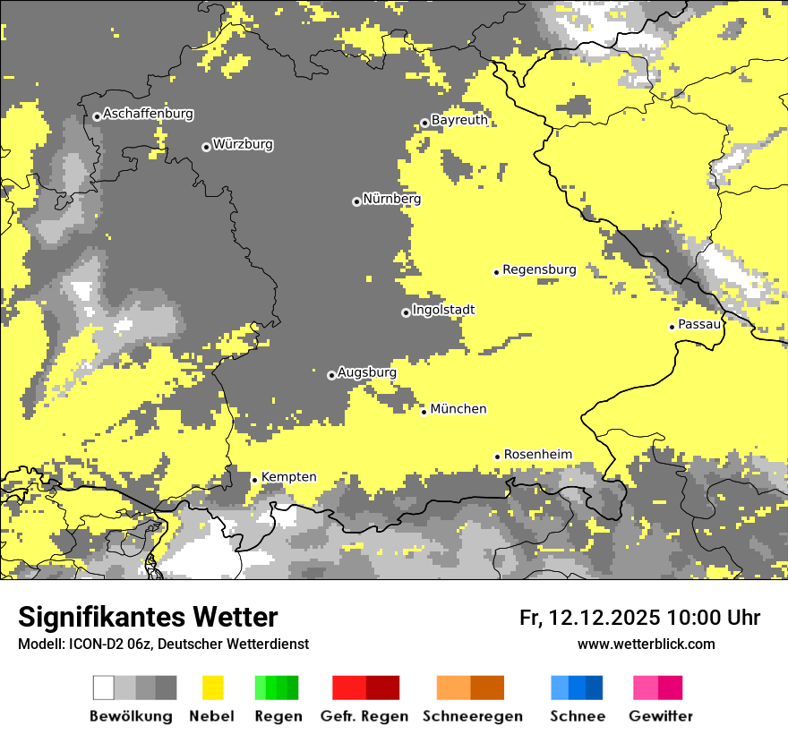 Modellkarten Signifikantes Wetter
